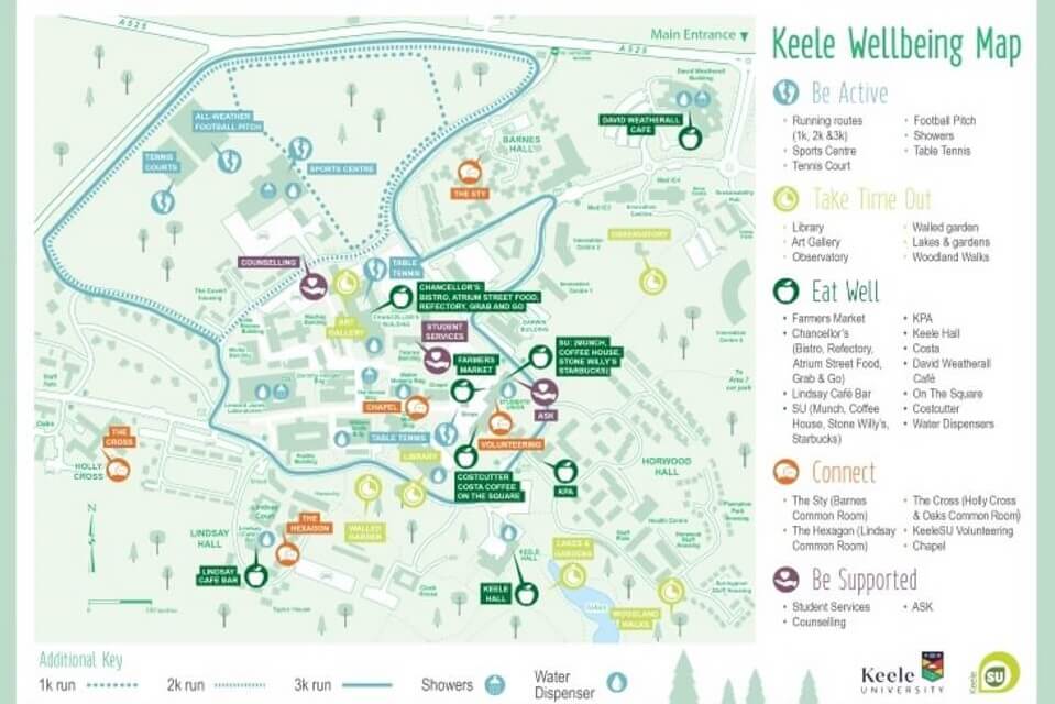Keele wellbeing map